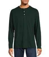 Roundtree & Yorke Long Sleeve Solid Henley Pullover