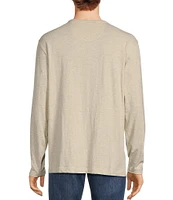 Roundtree & Yorke Long Sleeve Solid Henley Pullover