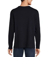 Roundtree & Yorke Long Sleeve Solid Henley Pullover