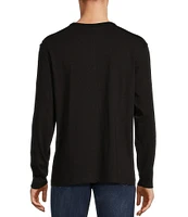 Roundtree & Yorke Long Sleeve Solid Henley Pullover