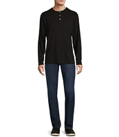 Roundtree & Yorke Long Sleeve Solid Henley Pullover