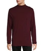 Roundtree & Yorke Long Sleeve Solid Mock Neck Pullover