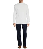 Roundtree & Yorke Long Sleeve Solid Mock Neck Pullover