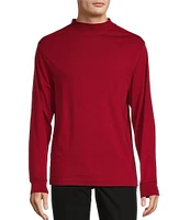 Roundtree & Yorke Long Sleeve Solid Mock Neck Pullover