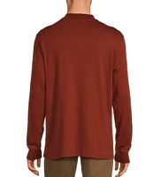 Roundtree & Yorke Long Sleeve Solid Mock Neck Pullover