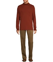 Roundtree & Yorke Long Sleeve Solid Mock Neck Pullover