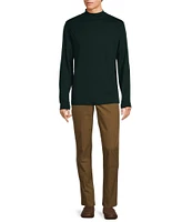 Roundtree & Yorke Long Sleeve Solid Mock Neck Pullover