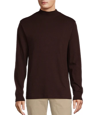 Roundtree & Yorke Long Sleeve Solid Mock Neck Pullover