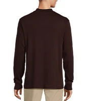 Roundtree & Yorke Long Sleeve Solid Mock Neck Pullover