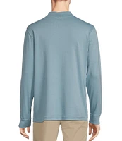 Roundtree & Yorke Long Sleeve Solid Mock Neck Pullover