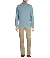 Roundtree & Yorke Long Sleeve Solid Mock Neck Pullover