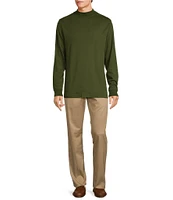 Roundtree & Yorke Long Sleeve Solid Mock Neck Pullover