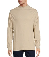 Roundtree & Yorke Long Sleeve Solid Mock Neck Pullover