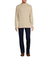 Roundtree & Yorke Long Sleeve Solid Mock Neck Pullover