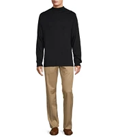 Roundtree & Yorke Long Sleeve Solid Mock Neck Pullover