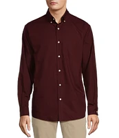 Roundtree & Yorke Long Sleeve Solid Poplin Sport Shirt