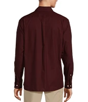 Roundtree & Yorke Long Sleeve Solid Poplin Sport Shirt