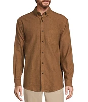 Roundtree & Yorke Long Sleeve Solid Portuguese Flannel Sport Shirt