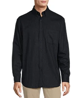 Roundtree & Yorke Long Sleeve Solid Portuguese Flannel Sport Shirt