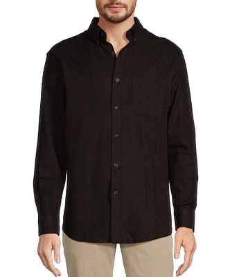 Roundtree & Yorke Long Sleeve Solid Portuguese Flannel Sport Shirt