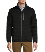 Roundtree & Yorke Long Sleeve Solid Quilted Full Zip Jacket