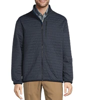 Roundtree & Yorke Long Sleeve Solid Quilted Full Zip Jacket