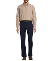 Roundtree & Yorke Long Sleeve Solid Slub Sport Shirt