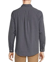 Roundtree & Yorke Long Sleeve Solid Slub Sport Shirt