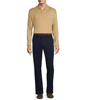 Roundtree & Yorke Long Sleeve Solid Supima Polo Shirt