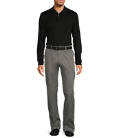 Roundtree & Yorke Long Sleeve Solid Supima Polo Shirt