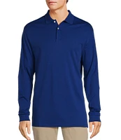 Roundtree & Yorke Long Sleeve Solid Supima Polo Shirt