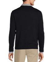 Roundtree & Yorke Long Sleeve Solid V-Neck Pullover Sweater