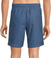 Roundtree & Yorke Mini Geo 8#double; Inseam Swim Trunks