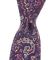 Roundtree & Yorke Paisley Print 2 3/4#double; Woven Silk Tie