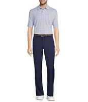 Roundtree & Yorke Performance Andrew Straight Fit Flat Front Pant