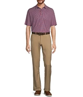 Roundtree & Yorke Performance Andrew Straight Fit Flat Front Solid Pants