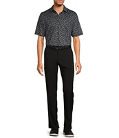 Roundtree & Yorke Performance Andrew Straight Fit Flat Front Solid Pants