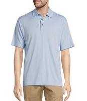 Roundtree & Yorke Performance Big & Tall The Fairway Short Sleeve Jacquard Polo Shirt