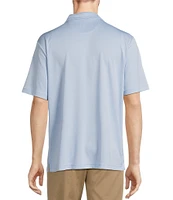 Roundtree & Yorke Performance Big & Tall The Fairway Short Sleeve Jacquard Polo Shirt