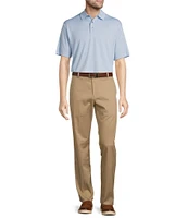 Roundtree & Yorke Performance Big & Tall The Fairway Short Sleeve Jacquard Polo Shirt