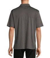 Roundtree & Yorke Performance Big & Tall The Fairway Short Sleeve Jacquard Polo Shirt