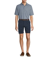 Roundtree & Yorke Performance Classic Fit Flat Front 9#double; Cargo Shorts