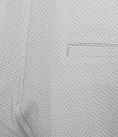 Roundtree & Yorke Performance Classic Fit Flat Front 9#double; Tonal Geo Printed Shorts