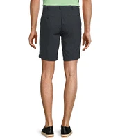 Roundtree & Yorke Performance Classic Fit Flat Front 9#double; Tonal Geo Printed Shorts