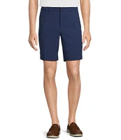 Roundtree & Yorke Performance Classic Fit Flat Front 9#double; Tonal Geo Printed Shorts
