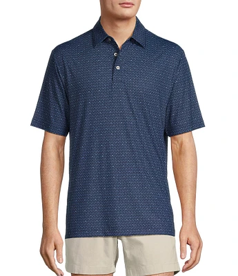Roundtree & Yorke Performance Cocktail Print Polo Shirt