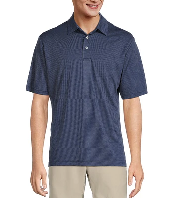 Roundtree & Yorke Performance Dash Short Sleeve Jacquard Polo Shirt