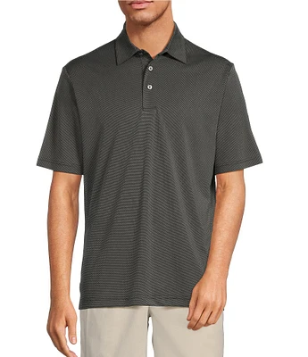 Roundtree & Yorke Performance Diamond Jacquard Polo Shirt