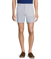 Roundtree & Yorke Performance Flat Front Straight Fit Golf Ball Print 7#double; Inseam Shorts
