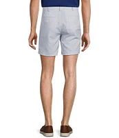 Roundtree & Yorke Performance Flat Front Straight Fit Golf Ball Print 7#double; Inseam Shorts